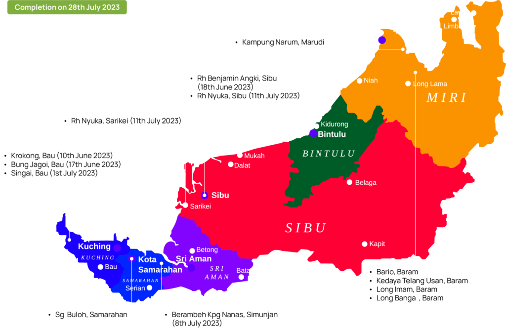 Map of Sarawak - Sarawak Responsible Tourism Initiative